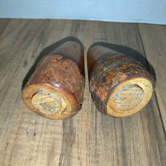 Vintage Wood Salt And Pepper Shakers Set With Native American Sayings - Picture 3 of 6